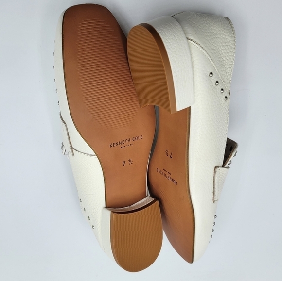 Kenneth Cole Bowan 2 Leather Slip-On Loafer White 7.5 - Picture 8 of 12